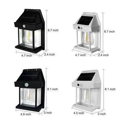 Waterproof  Bulb Intelligent Three Modes Modern Solar Wall Lights