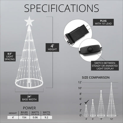 LED Animated Lightshow Outdoor Christmas Tree