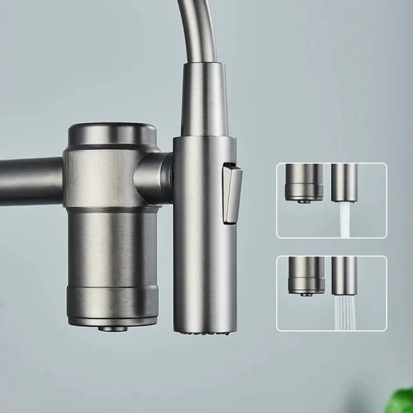 Gourmet Faucet with Single-Handle Filter