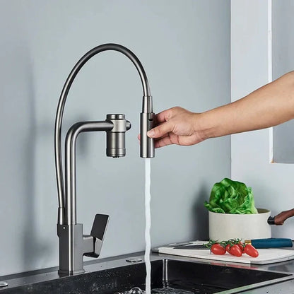 Gourmet Faucet with Single-Handle Filter